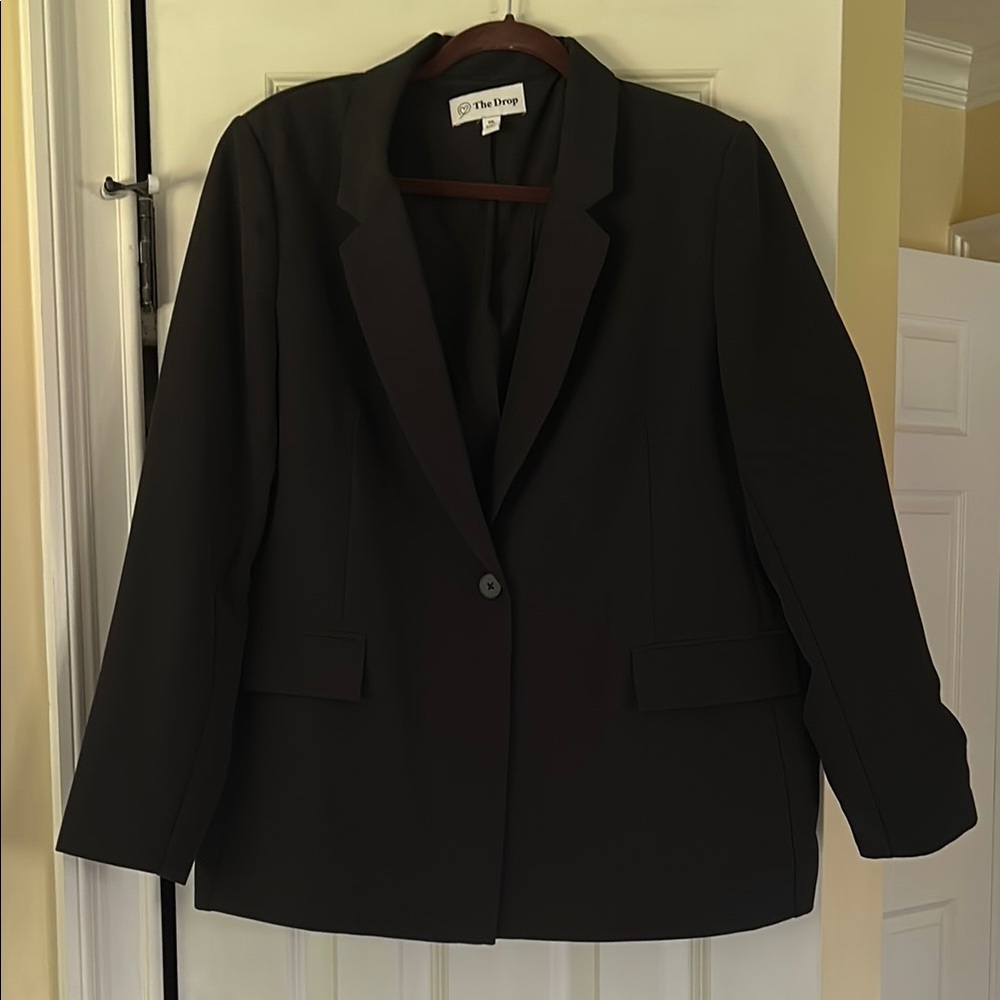 Women's Black Blazer- The Drop Blake long XXL- excellent condition